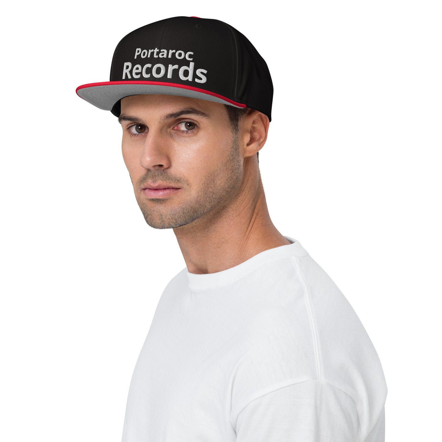 Portaroc Records (white Letters) Snapback Hat